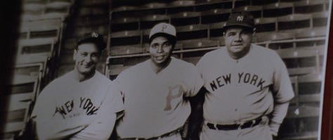 A young Mr. Mertle, of the Pittsburgh Crawfords, replaces Jimmie Foxx in an iconic photo of baseball royalty.