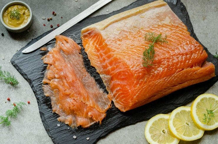 Salmón ahumado casero