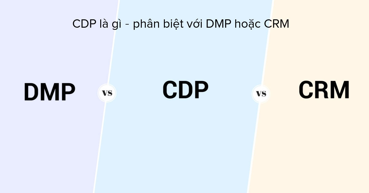 Phân biệt CDP với DMP và CRM