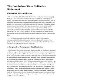 The Combahee River Collective Statement | Library of Congress The Combahee River Collective Statement | Library of Congress