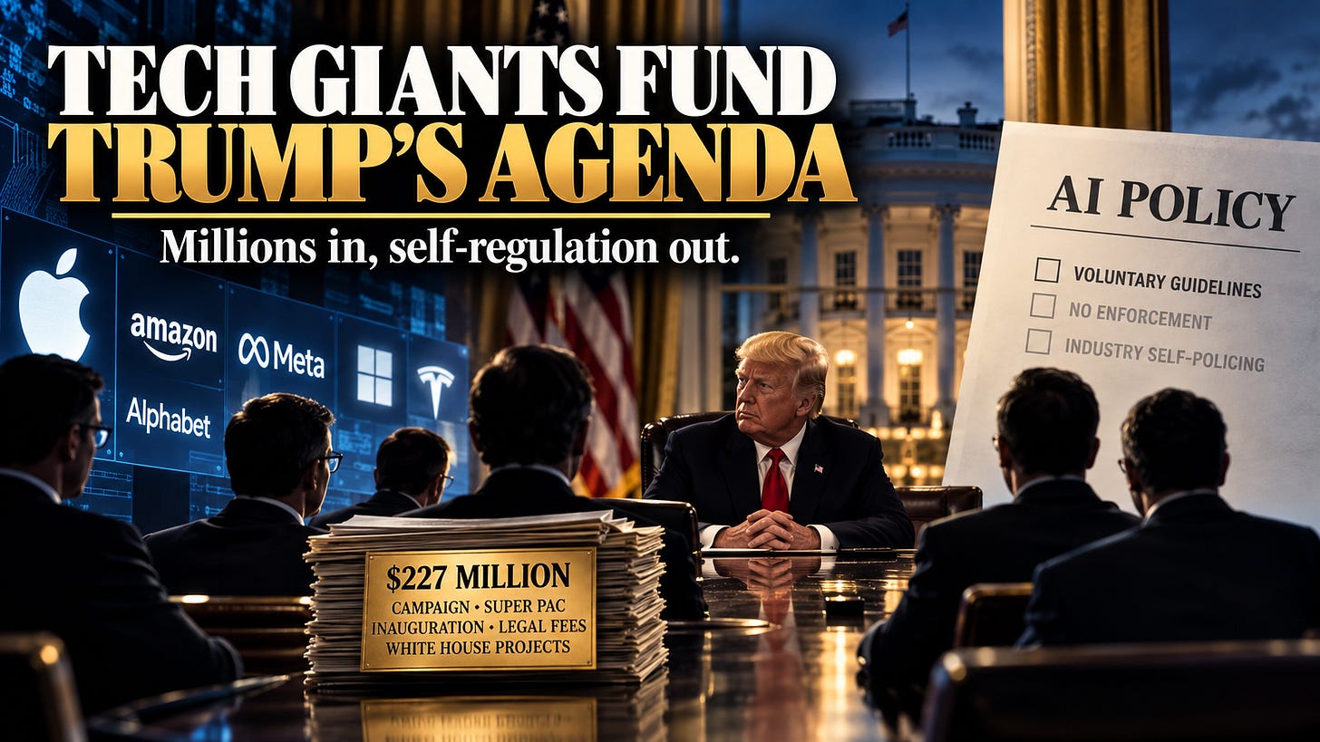 Big AI Money Lands at Trump’s Table.