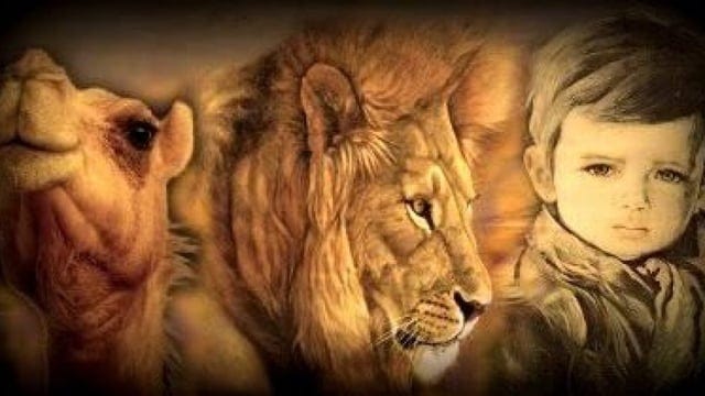 r/philosophy - Nietzsche:The three metamorphosis of the spirit CAMEL-LION-BABY