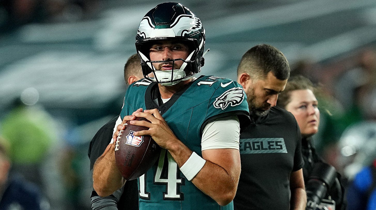 Eagles Backup QB Sam Howell Predicted As 'Breakout Star' Eagles Backup QB Sam Howell Predicted As 'Breakout Star'