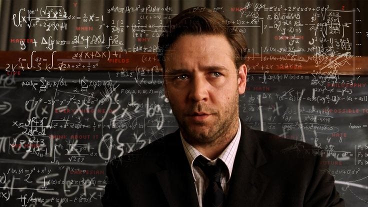 HD wallpaper: Russell Crowe, Russel Crowe, A Beautiful Mind, formula, movies