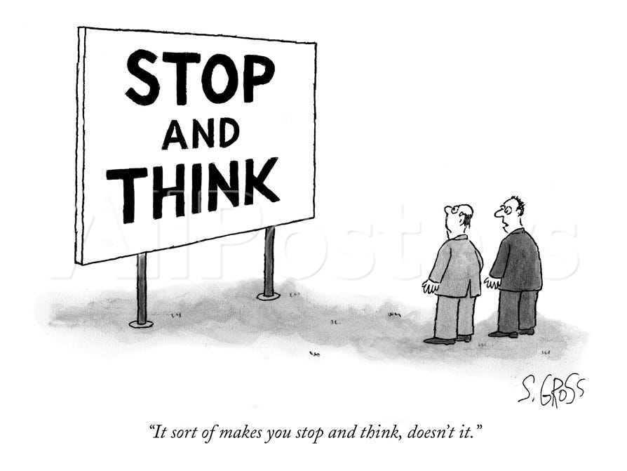 The Stopping and Thinking – Hold Your Horse