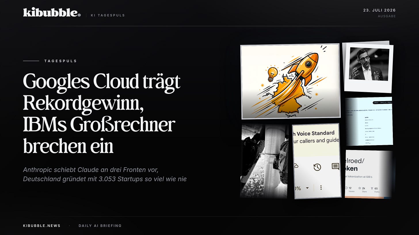 Googles Rekordgewinn beendet die KI-Blasen-Debatte Googles Rekordgewinn beendet die KI-Blasen-Debatte