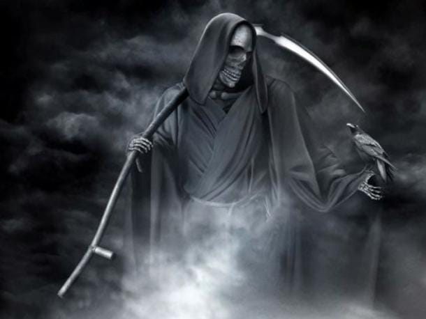 Illustration of the Grim Reaper. 