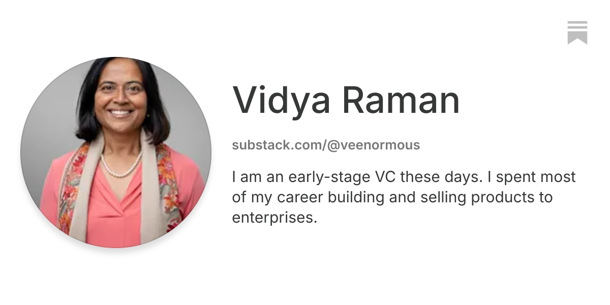 Vidya Raman | Substack