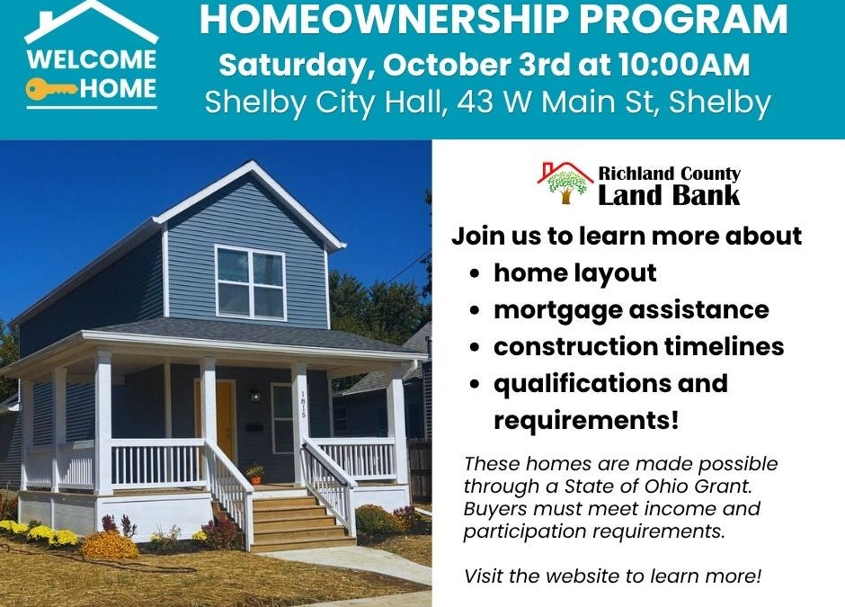Informational meeting set for Shelby new homeownership program