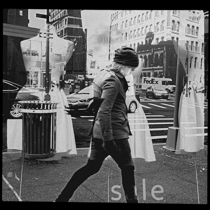 Sale, double exposure, October 2020.