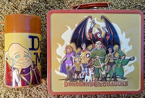 New D&D Lunch Boxes: Cartoon Classics & Basic Set Players Manual