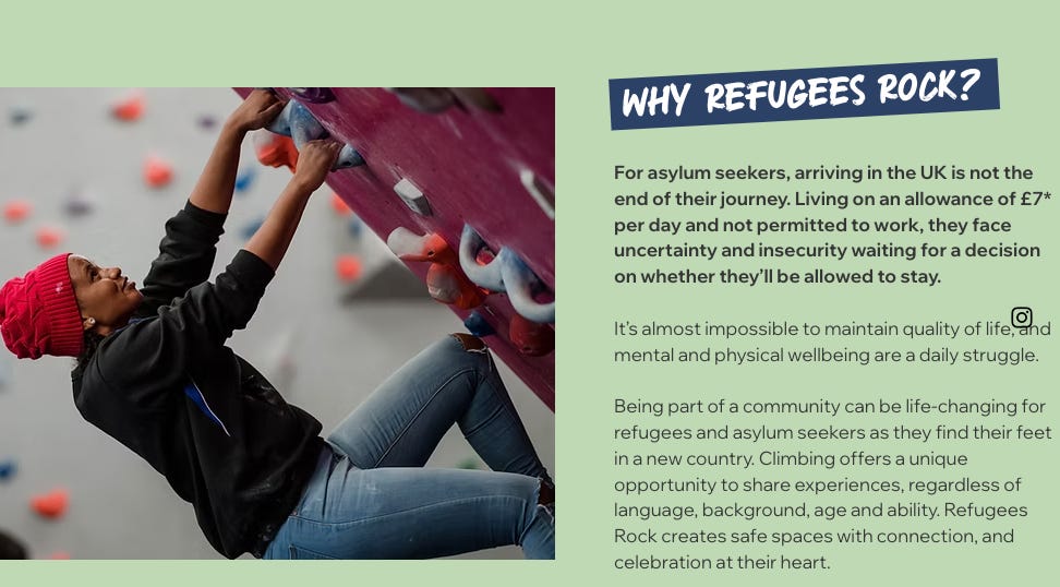 Asylum seekers offered free rock climbing lessons, funded by Birmingham City Council