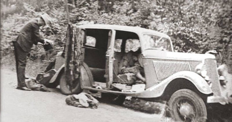 Bonnie and Clyde in Their Death Car, May 23, 1934