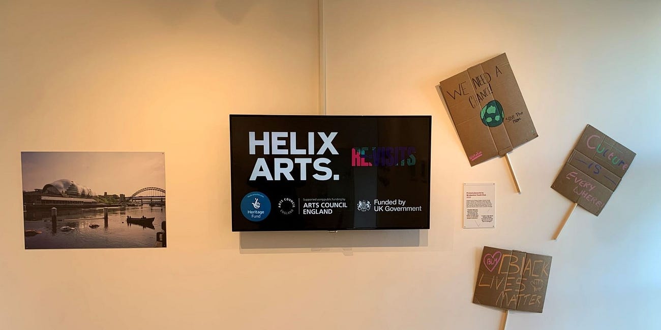 Banners, masks and floating cars... the Helix Arts story