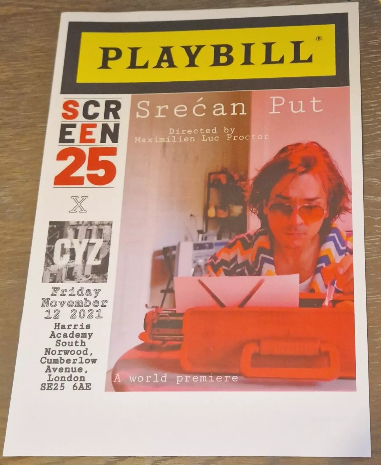 Cinema Year Zero: Zine Film Journal A4 Magazine 2021 Srećan Put  - Picture 1 of 3
