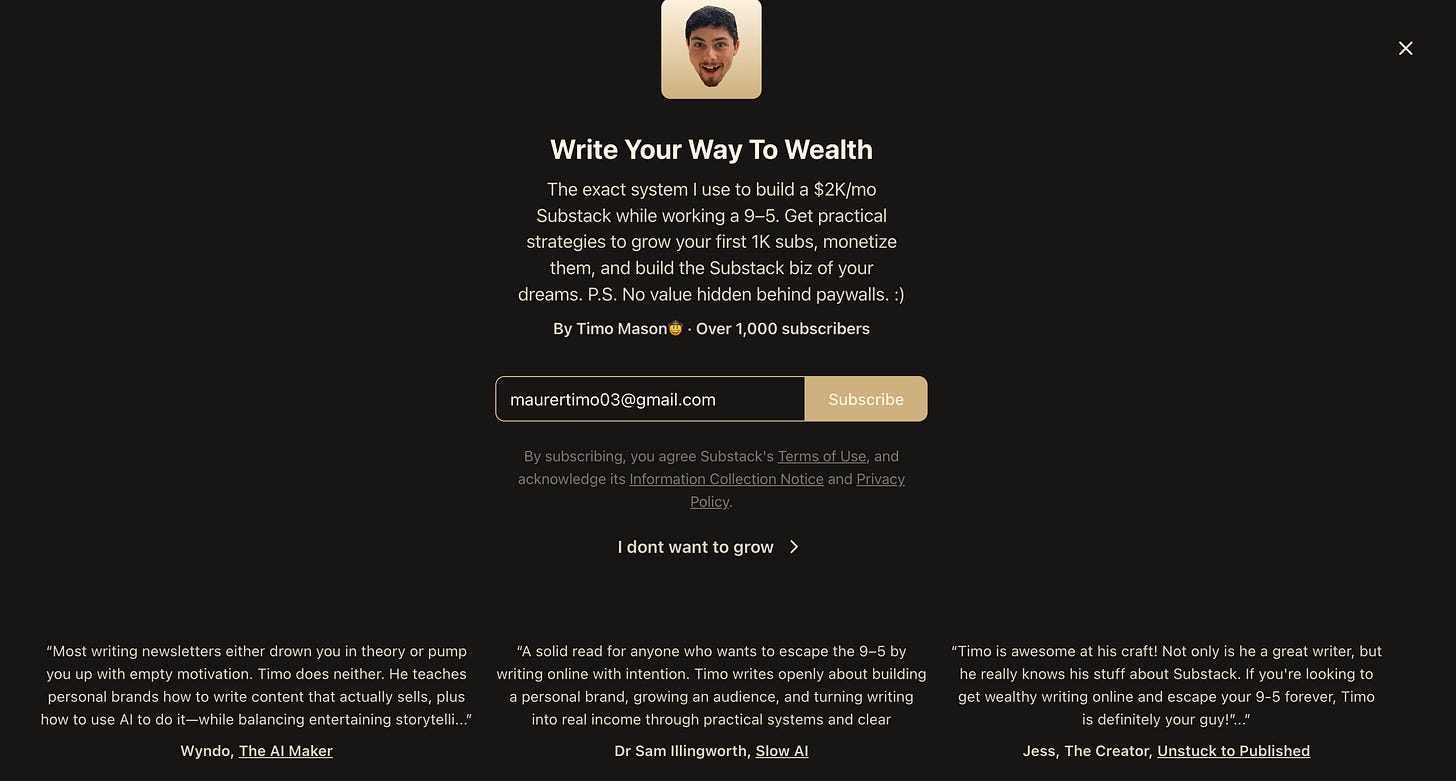 substack welcome page substack welcome page