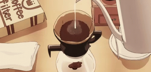 Anime Coffee Brewing GIF | GIFDB.com