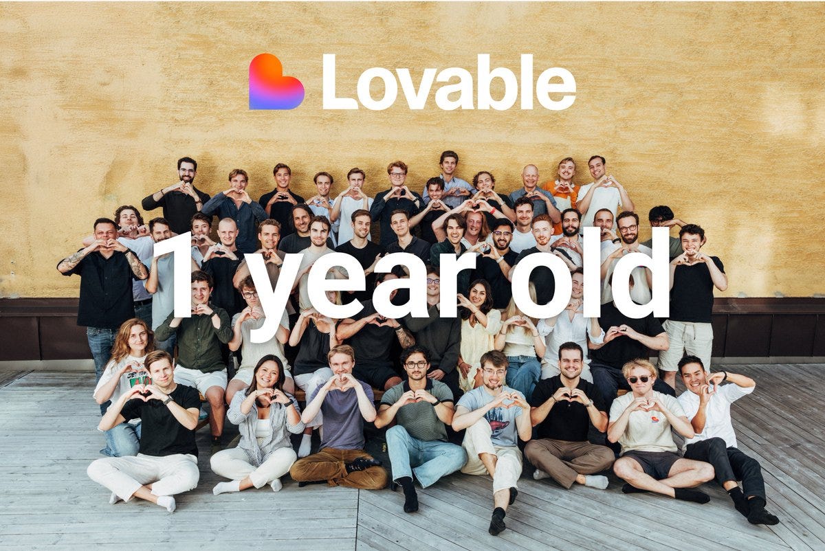 today @Lovable officially turns 1 year old and we also reached $200M ARR this year has been crazy, and we ain't stopping. today @Lovable officially turns 1 year old and we also reached $200M ARR this year has been crazy, and we ain't stopping.