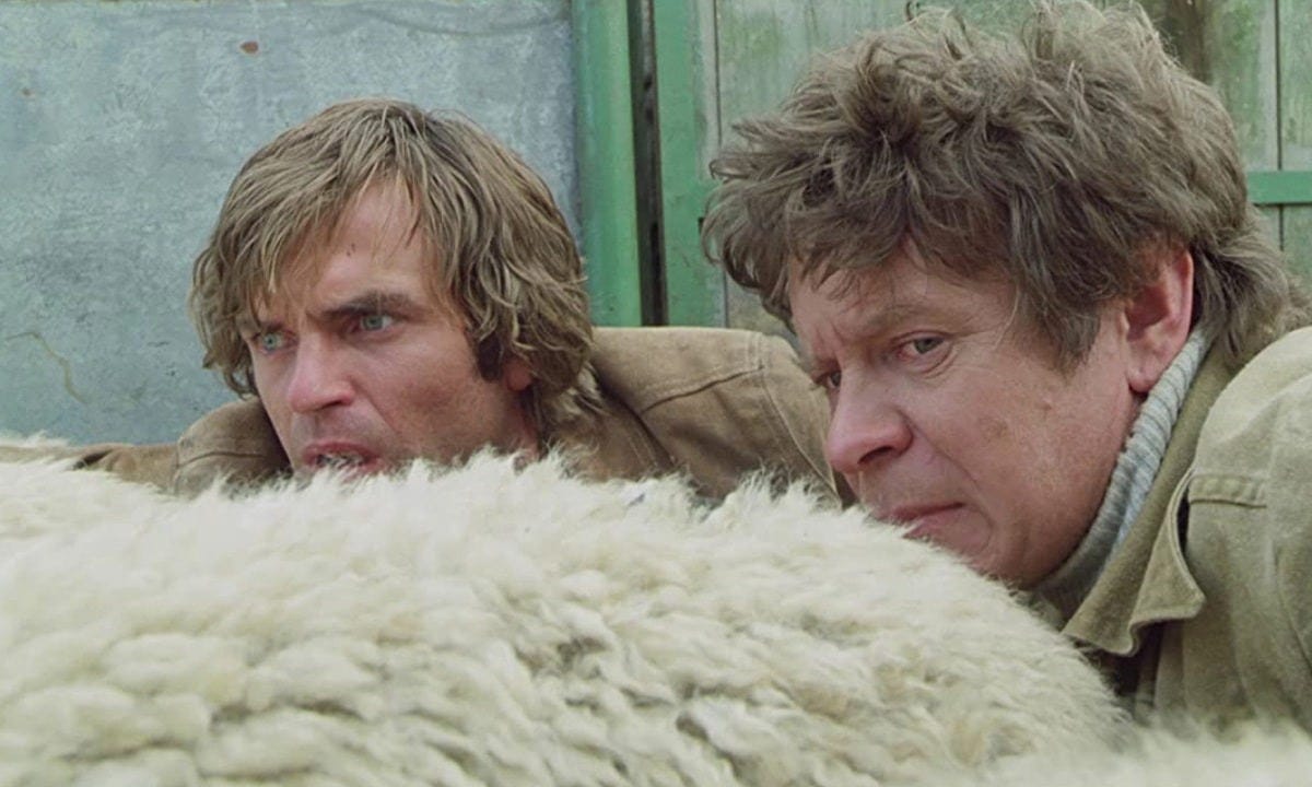 Sam Neill and Ian Mune. Sleeping Dogs 1977. Sam Neill and Ian Mune. Sleeping Dogs 1977.