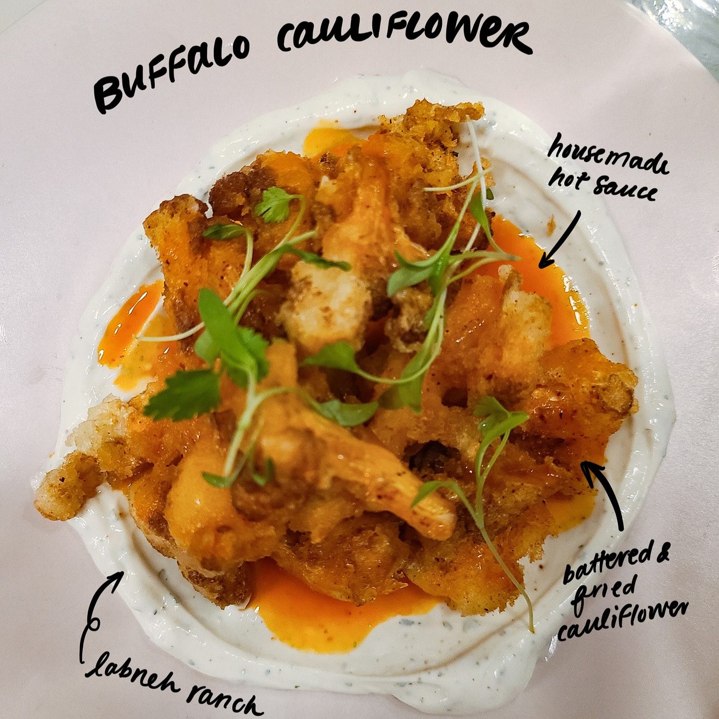 Unconventional Diner Buffalo Cauliflower