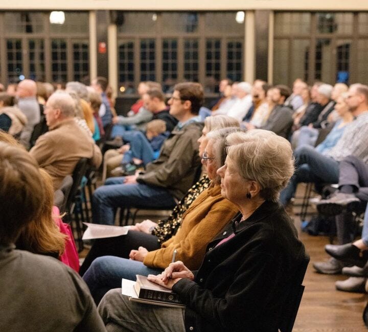 A Gallery Of The Faithful Gathering For Church. Album 30
