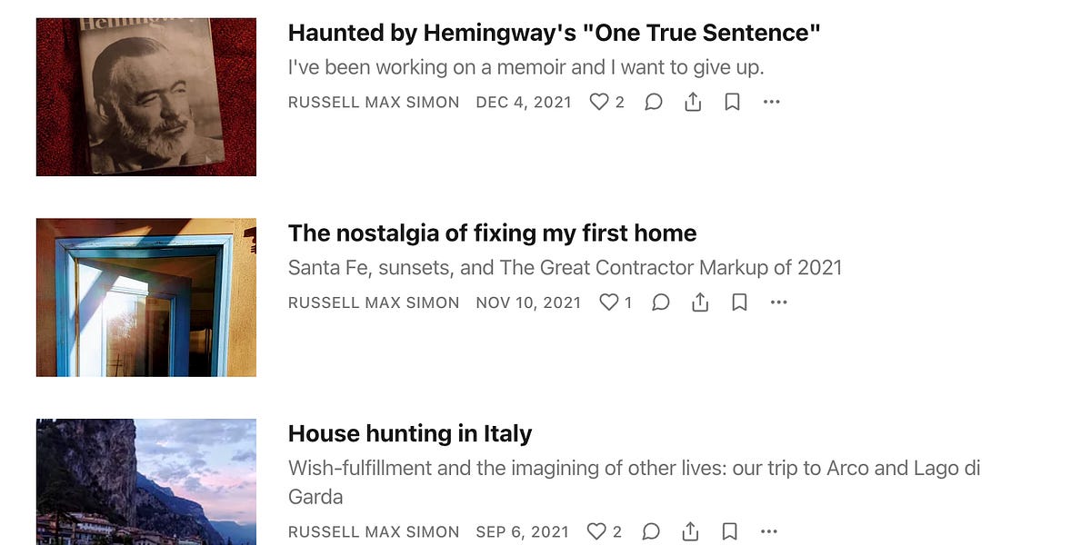 How to name your Substack - by Russell Max Simon
