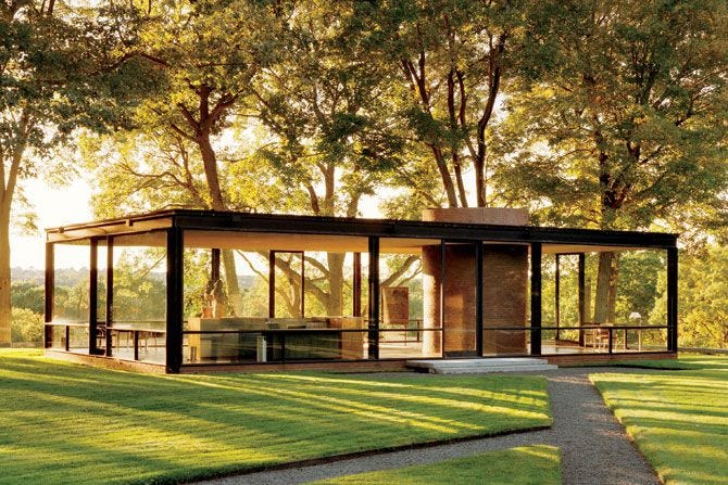 Architect Philip Johnson's Glass House | Architectural Digest Architect Philip Johnson's Glass House | Architectural Digest