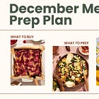december meal prep plan