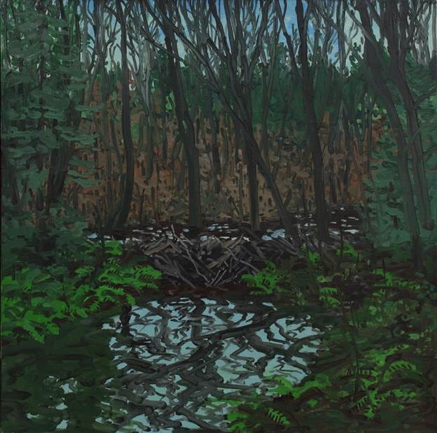 Beaver Dam, oil on canvas, 24 x 24 inches Beaver Dam, oil on canvas, 24 x 24 inches