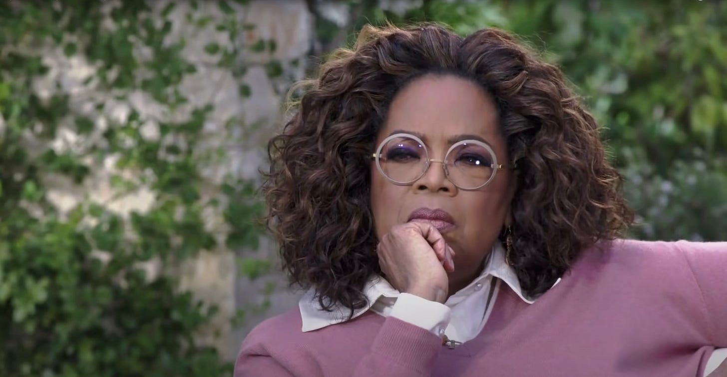 Sharing Oprah memes from Meghan Markle interview is 'digital blackface',  social justice charity claims | The Sun