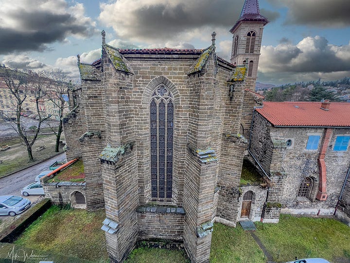 The church and convent accommodation for pilgrims