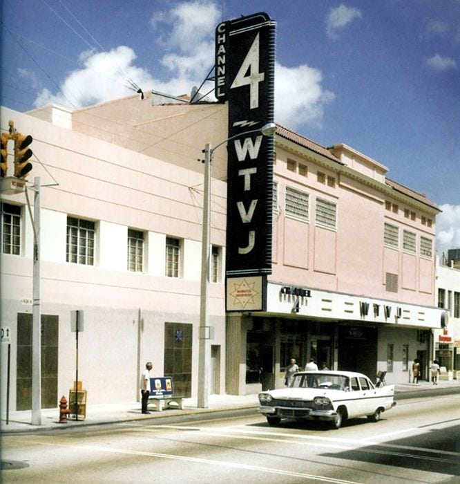 WTVJ on North Miami Avenue in the 1960s.