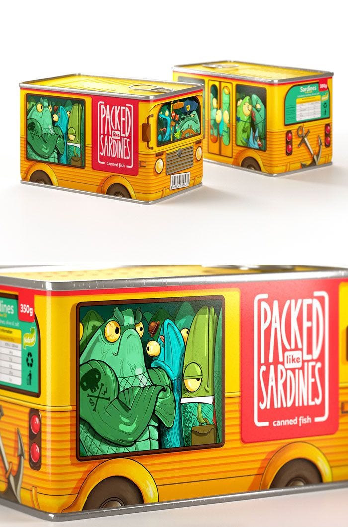 This may contain: a yellow bus with cartoon characters painted on it's side and the door open