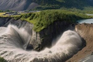 lake tsunami