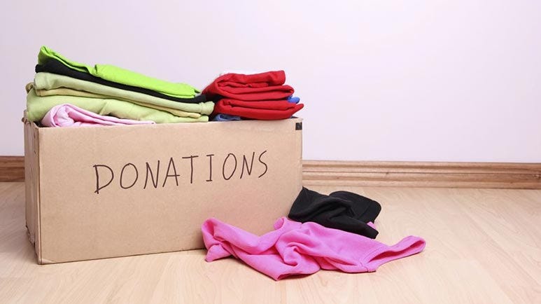 what happens to donated clothing
