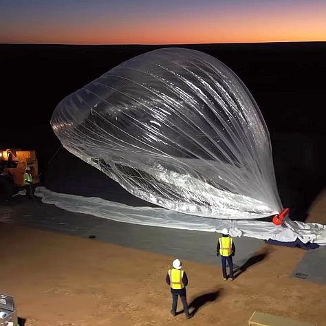 Preparation and launch of Thunderhead mission HBAL-664 by dawn's early light in Santa Fe County, New Mexico (Images: ExxonMobil)