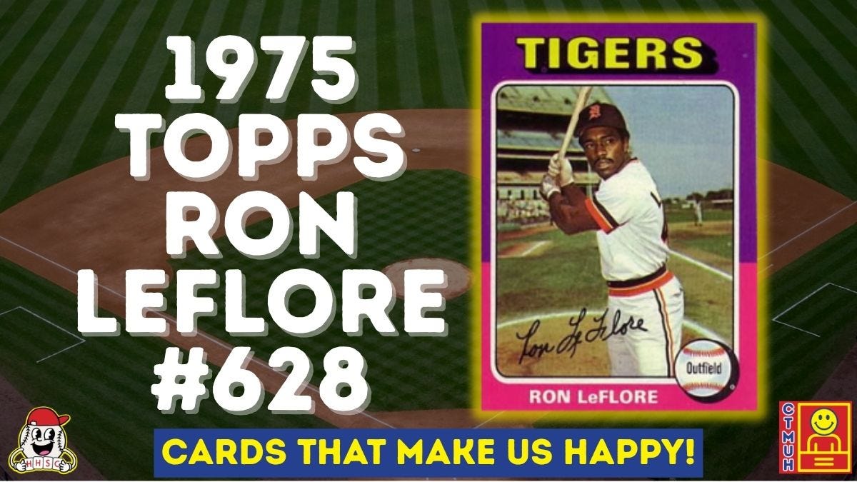 ⚾ 1975 Topps Ron LeFlore #628 ⚾ CTMUH No. 19