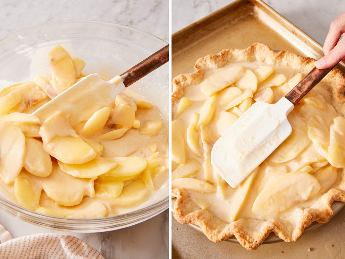 Apple and Salted Maple Custard Pie - by John Kanell