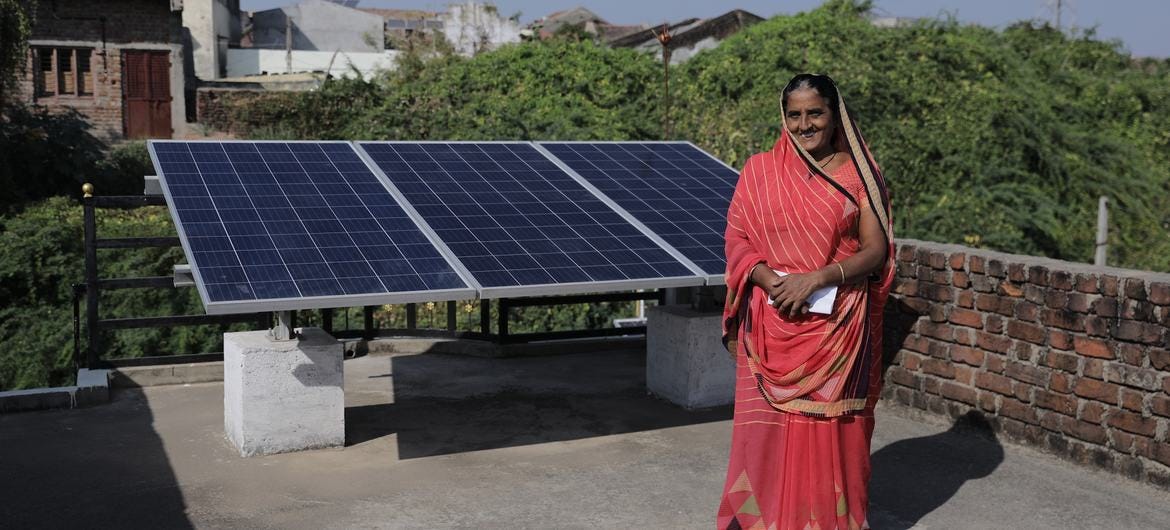 India's first solar-powered village promotes green energy, sustainability  and self-reliance | UN News