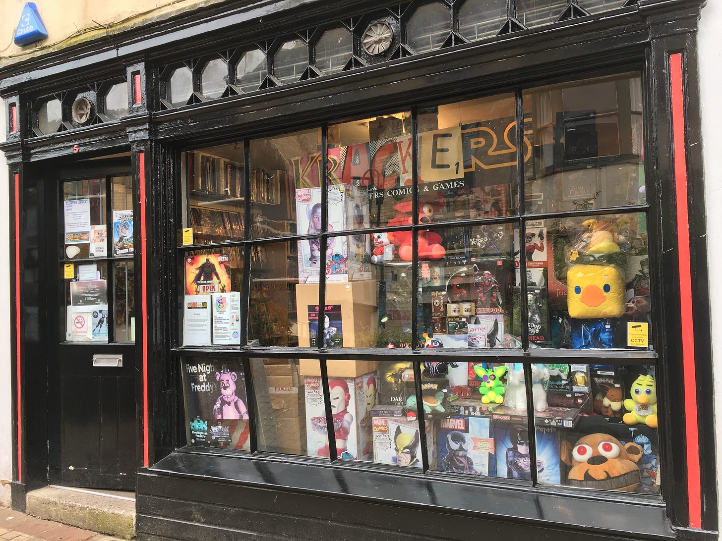 Krackers Comics and Games shop, Bath Place, Taunton