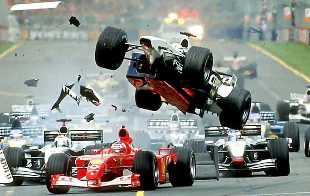 Ralf Schumacher à Melbourne (Australie) en 2002