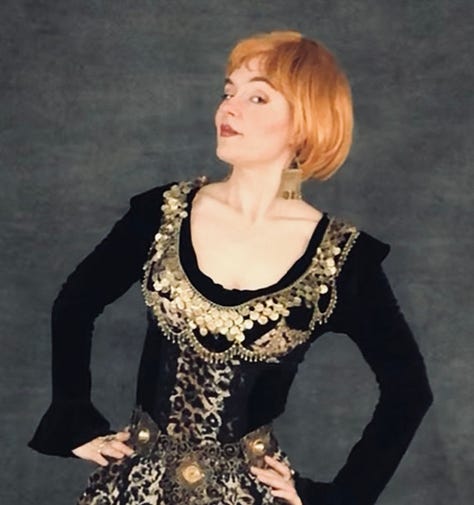 Photo montage of the author in a variety of costumes on a variety of backdrops