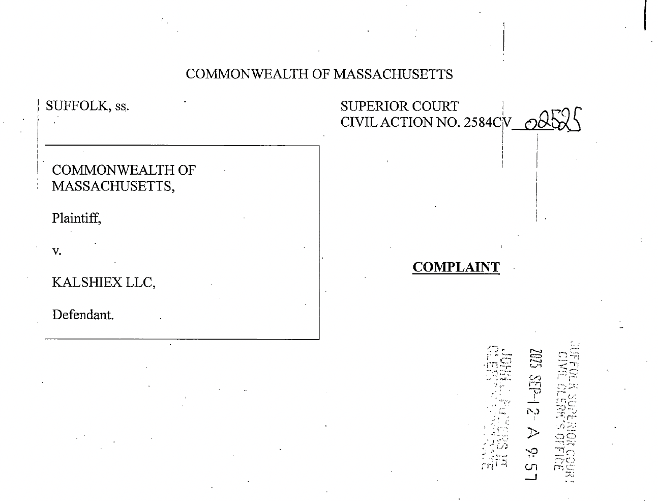 The Closing Bell: Massachusetts Attorney General Sues Kalshi