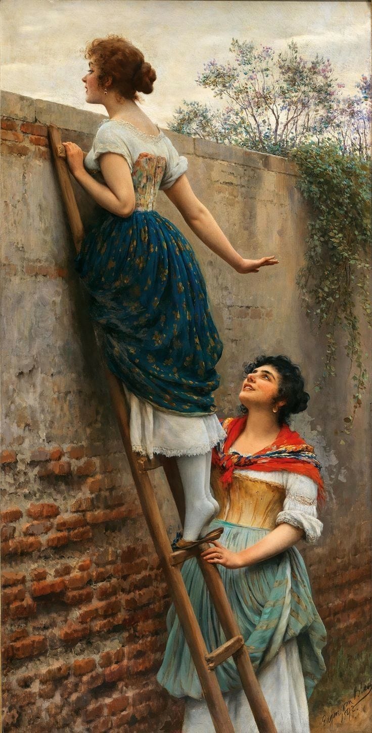 The Curious, by Eugene de Blaas