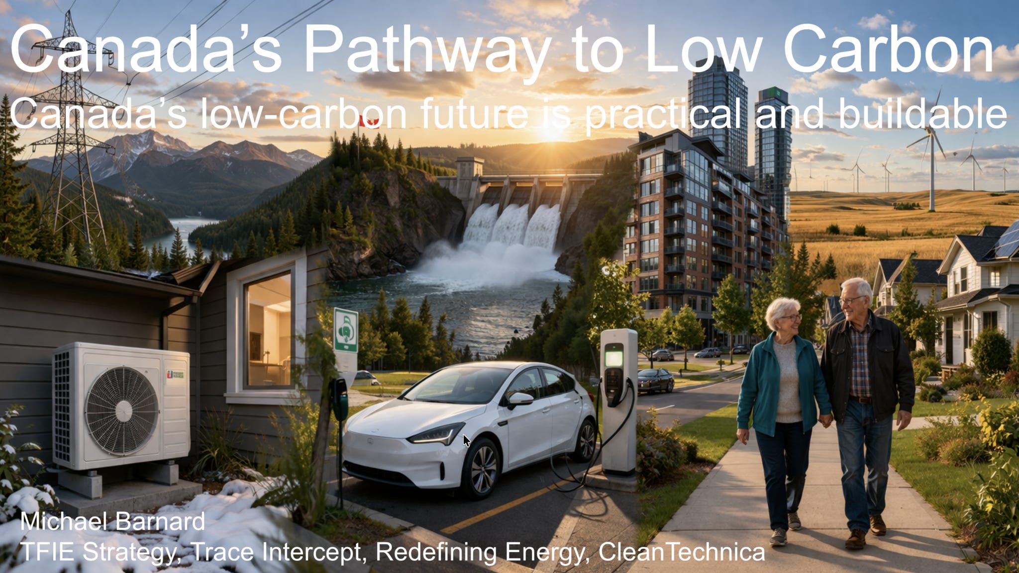 Presentation slide on Canada’s practical electrification pathway. Presentation slide on Canada’s practical electrification pathway.
