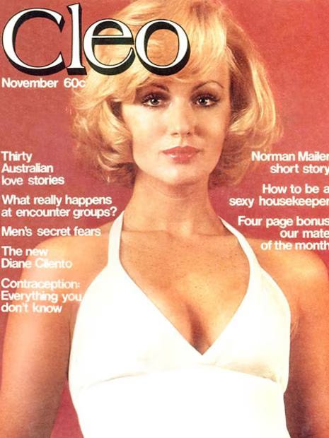 Vintage Cleo and Cosmopolitan magazine covers with racy headlines
