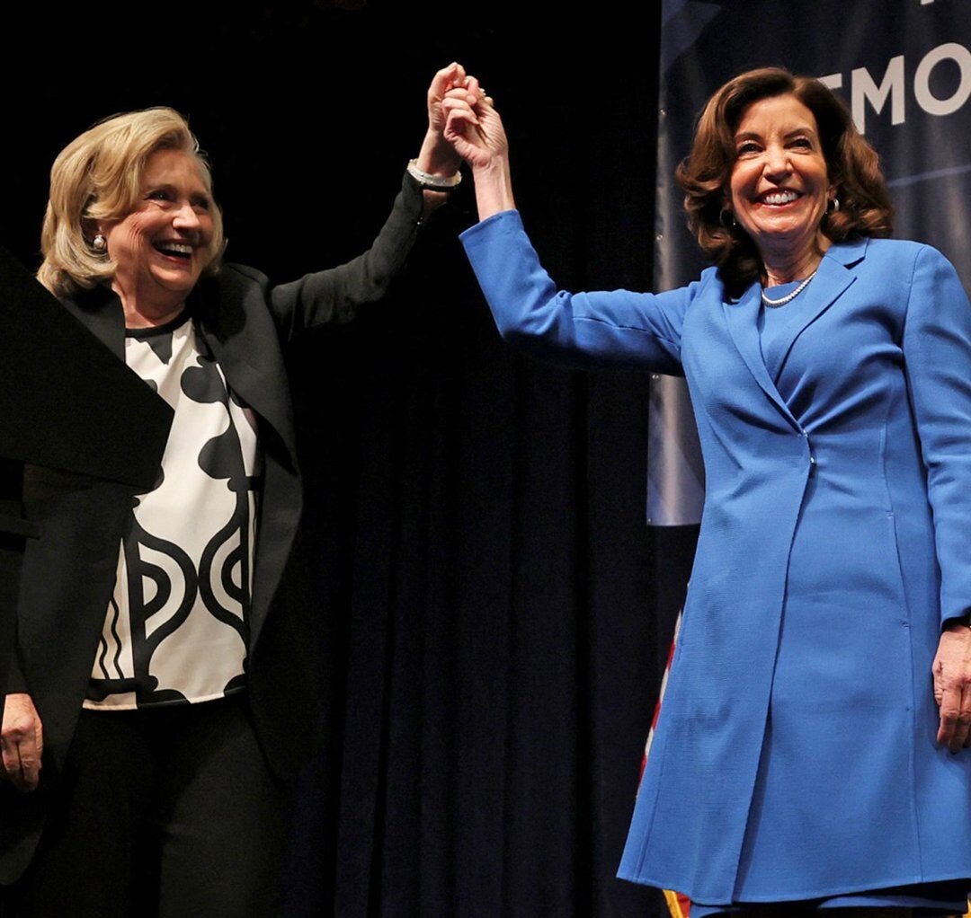 Hillary Clinton and Kathy Hochul Hillary Clinton and Kathy Hochul