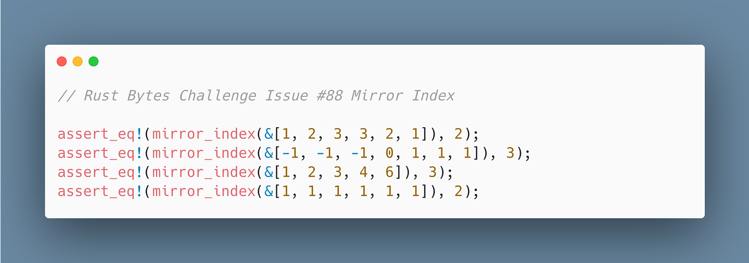 Image: Rust_Bytes_Challenge_Issue_88_Mirror_Index
