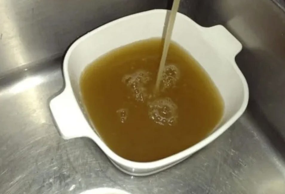 Just some tap water in West Virginia...