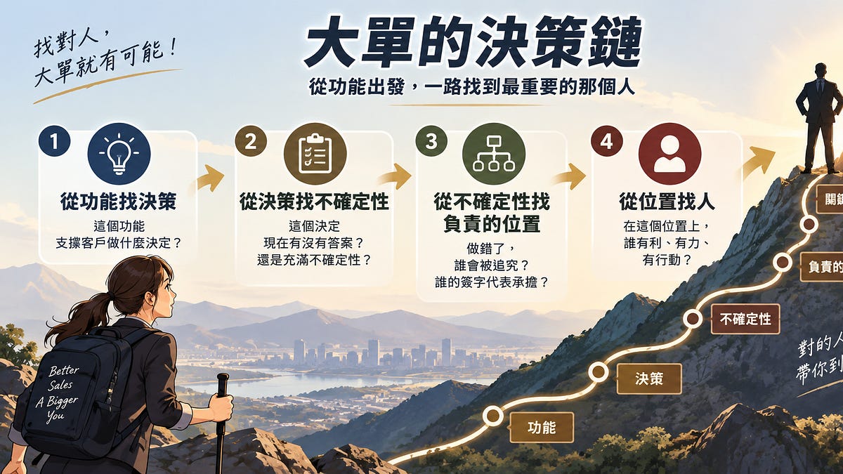 大單怎麼簽：五步反推法找到最重要的那個人